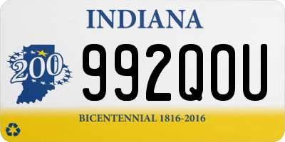 IN license plate 992QOU