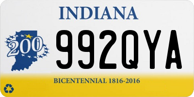 IN license plate 992QYA