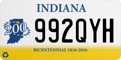 IN license plate 992QYH