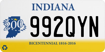 IN license plate 992QYN