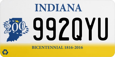 IN license plate 992QYU