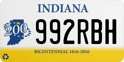 IN license plate 992RBH