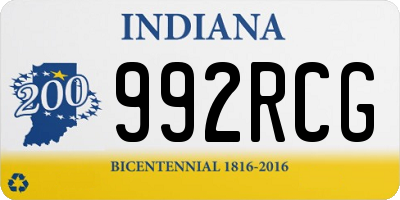 IN license plate 992RCG