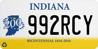IN license plate 992RCY