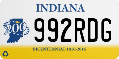 IN license plate 992RDG