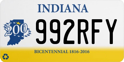 IN license plate 992RFY