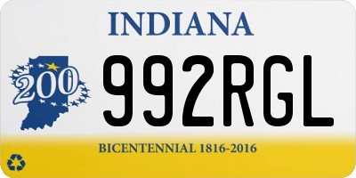 IN license plate 992RGL