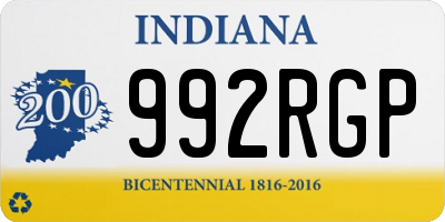 IN license plate 992RGP