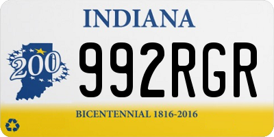 IN license plate 992RGR