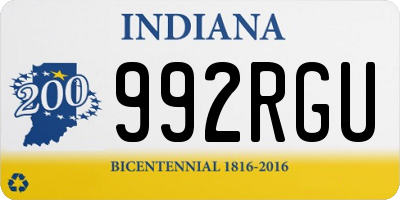 IN license plate 992RGU