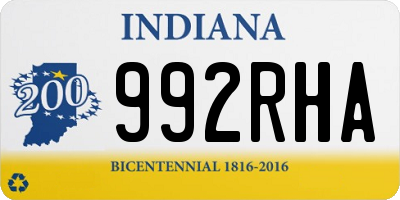 IN license plate 992RHA