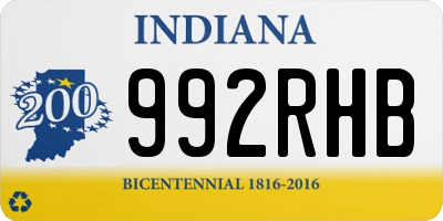 IN license plate 992RHB