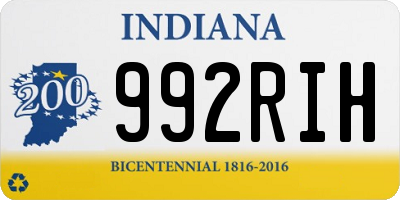 IN license plate 992RIH