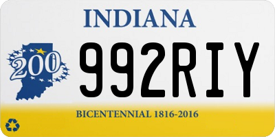 IN license plate 992RIY