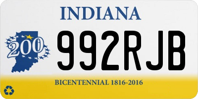 IN license plate 992RJB