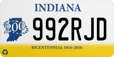 IN license plate 992RJD