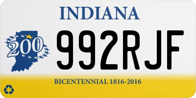 IN license plate 992RJF