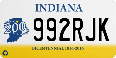 IN license plate 992RJK