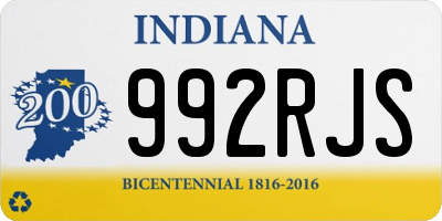 IN license plate 992RJS