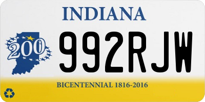 IN license plate 992RJW