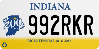 IN license plate 992RKR