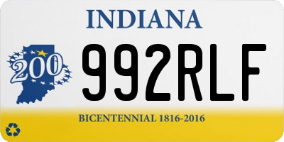 IN license plate 992RLF