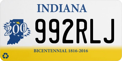 IN license plate 992RLJ