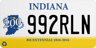 IN license plate 992RLN