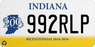 IN license plate 992RLP