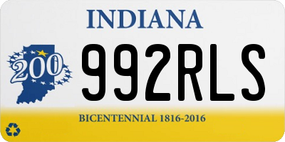 IN license plate 992RLS