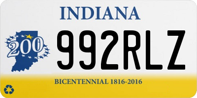 IN license plate 992RLZ