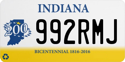 IN license plate 992RMJ