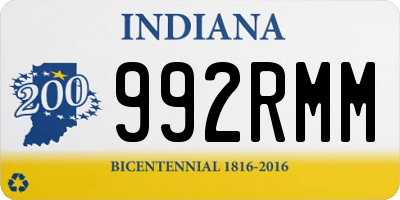 IN license plate 992RMM