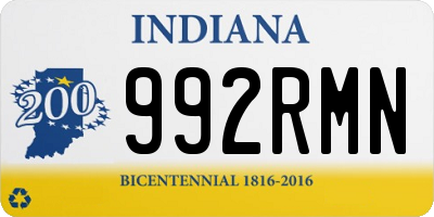 IN license plate 992RMN