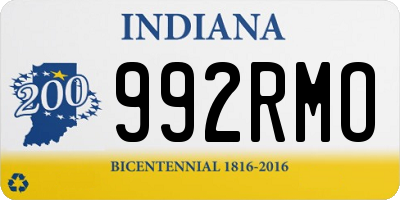 IN license plate 992RMO