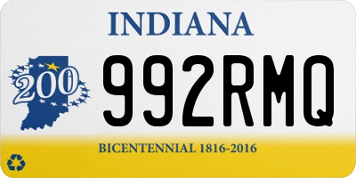 IN license plate 992RMQ