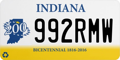 IN license plate 992RMW