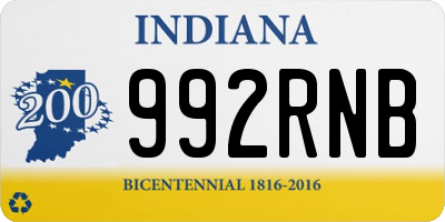 IN license plate 992RNB