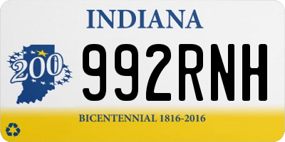 IN license plate 992RNH