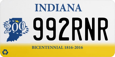 IN license plate 992RNR