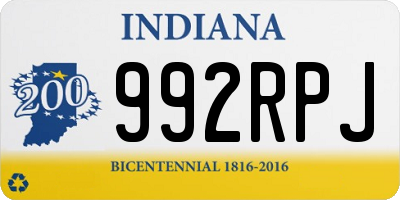 IN license plate 992RPJ