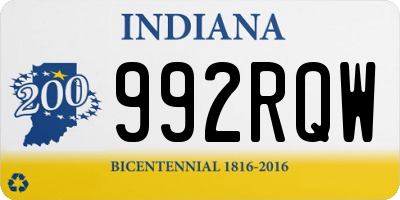 IN license plate 992RQW