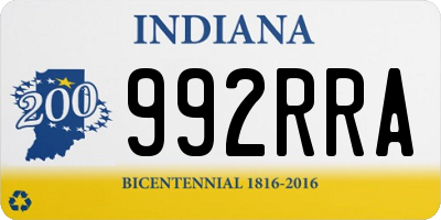 IN license plate 992RRA