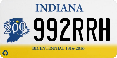 IN license plate 992RRH