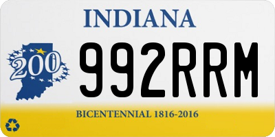 IN license plate 992RRM