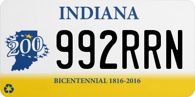 IN license plate 992RRN