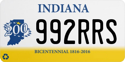 IN license plate 992RRS