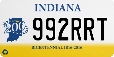 IN license plate 992RRT