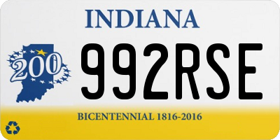 IN license plate 992RSE