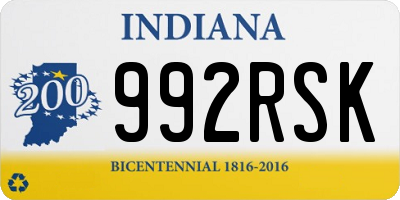 IN license plate 992RSK